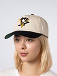Бейсболка AMERICAN NEEDLE арт. 23020A-PPN Pittsburgh Penguins Burnett NHL (кремовый / черный)